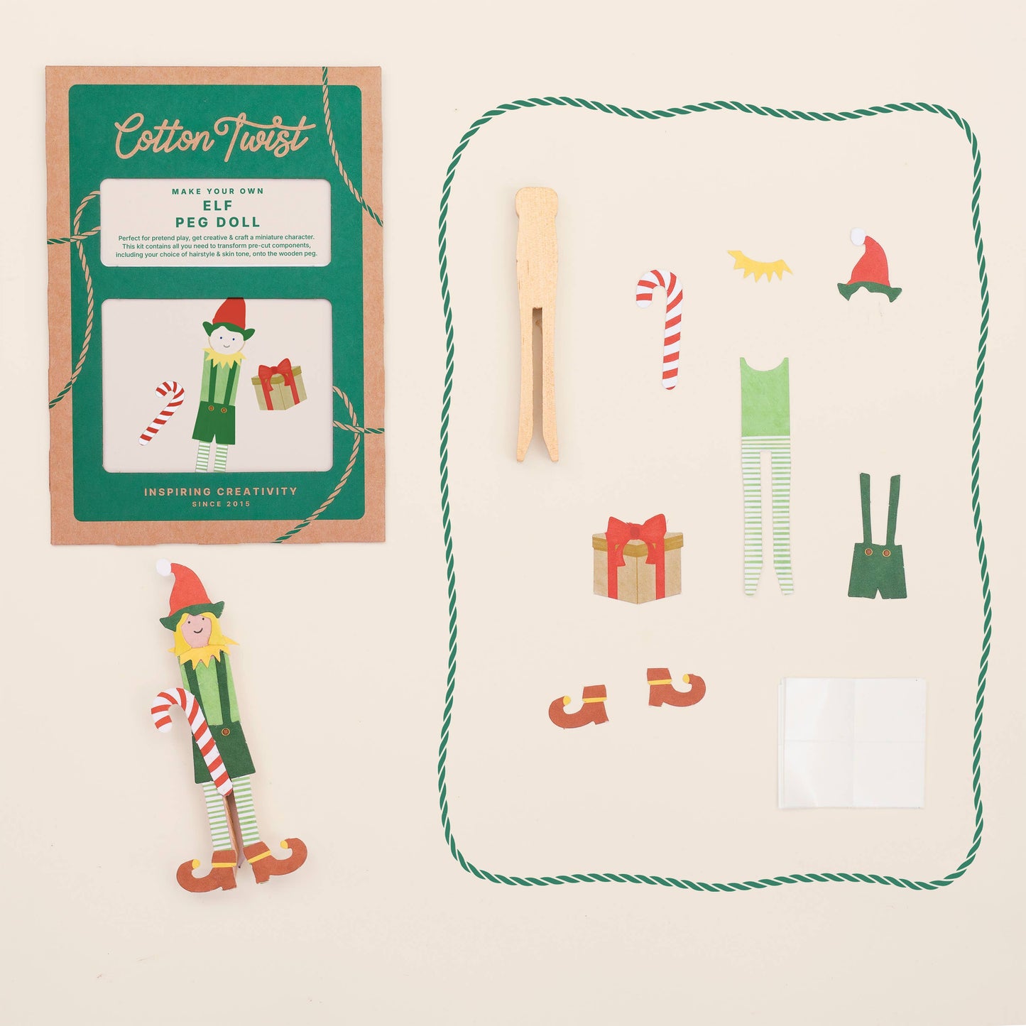 Make Your Own Elf Peg Doll