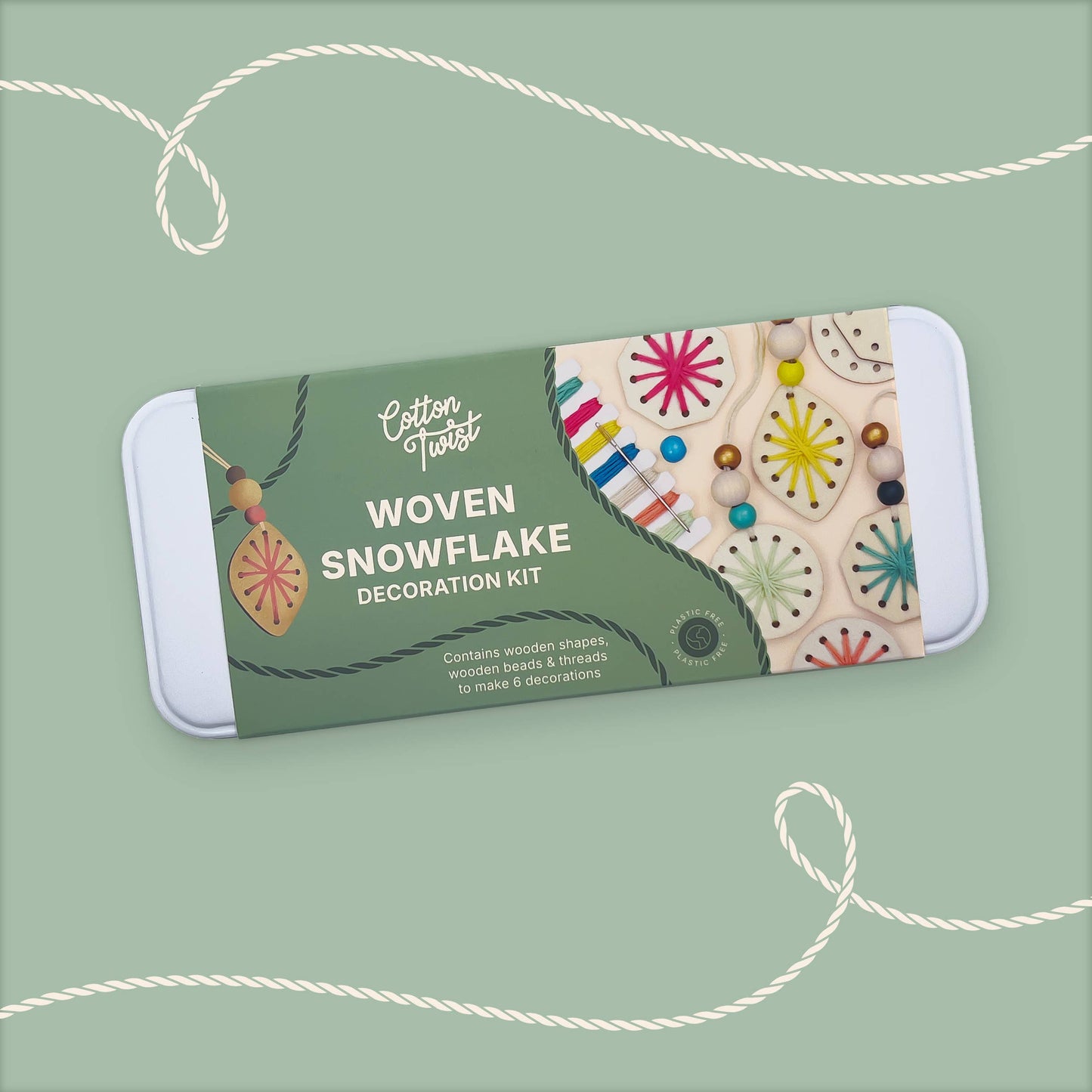 Woven Snowflake Christmas Decoration Kit