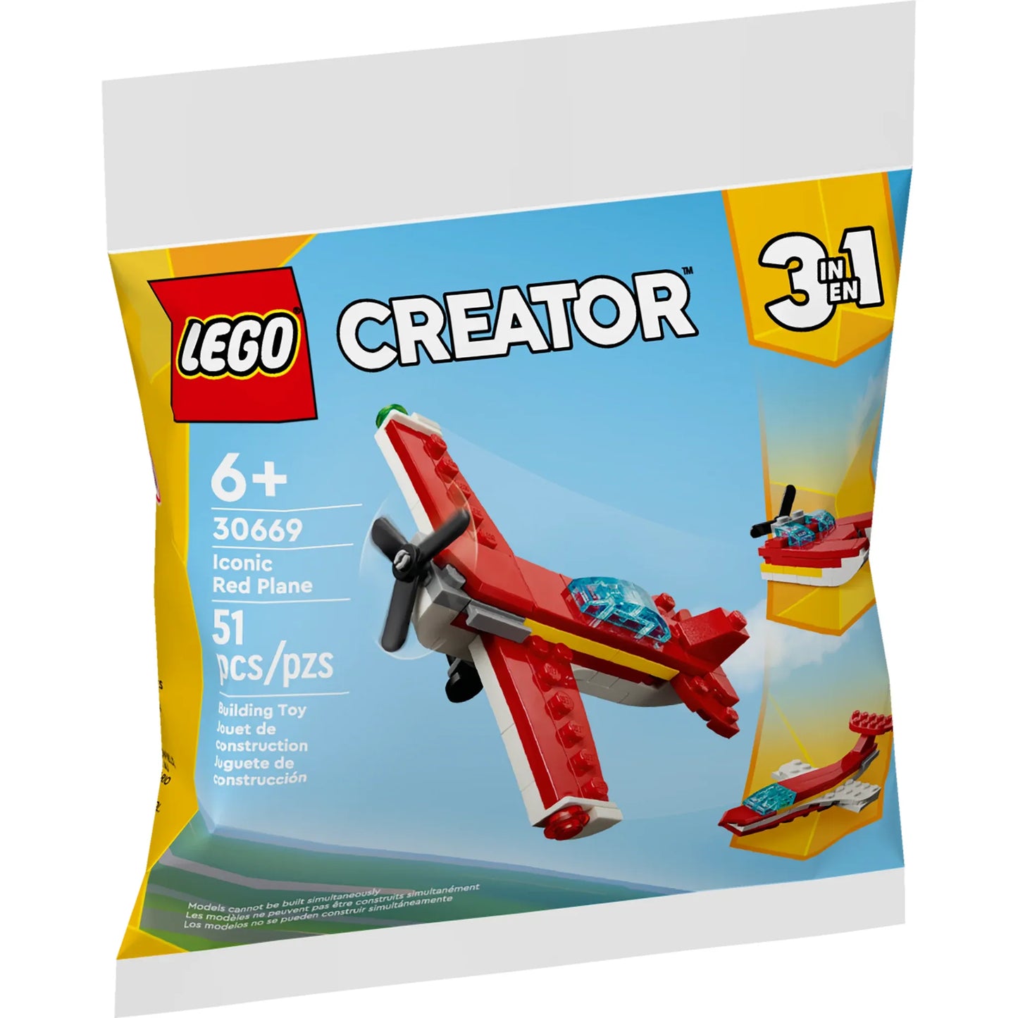 Creator: Iconic Red Plane Building Pack