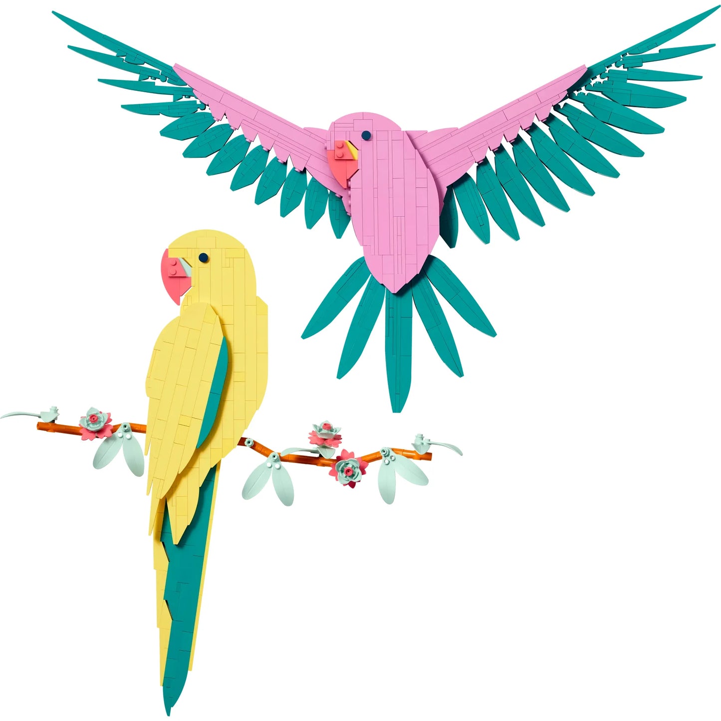 Fauna Collection: Macaw Parrots Building Set
