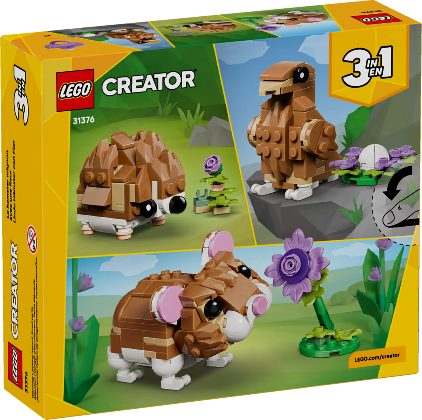 Creator: Cute Hamster with Flower Building Set