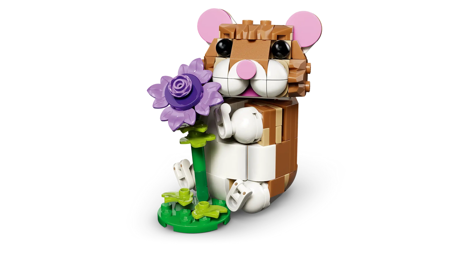 Creator: Cute Hamster with Flower Building Set