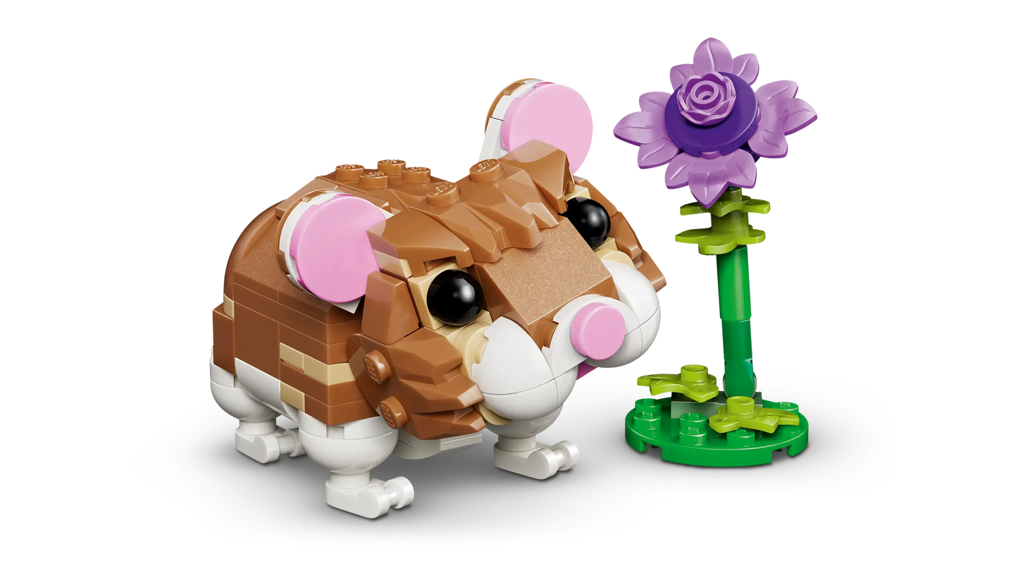 Creator: Cute Hamster with Flower Building Set
