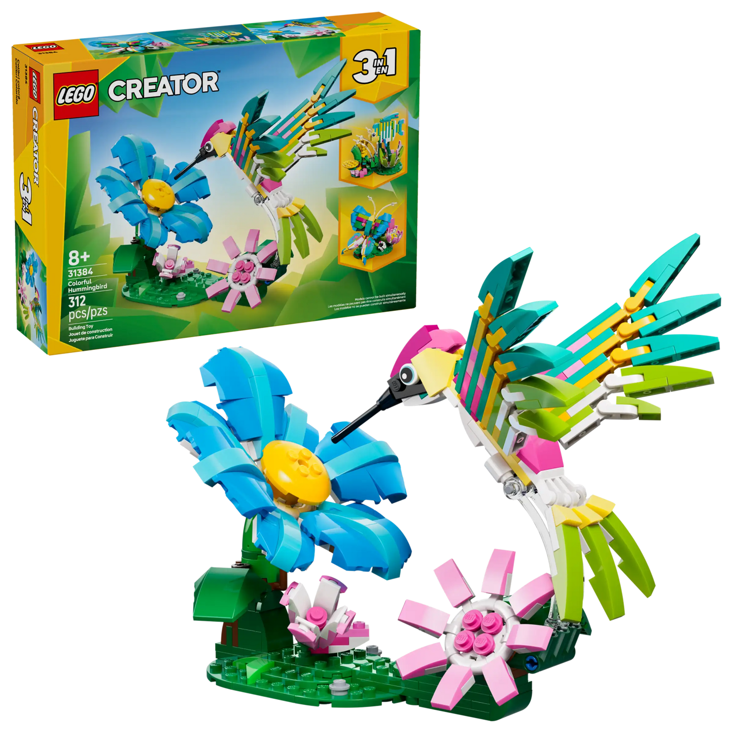 Creator: Wild Animals - Colourful Hummingbird Building Set