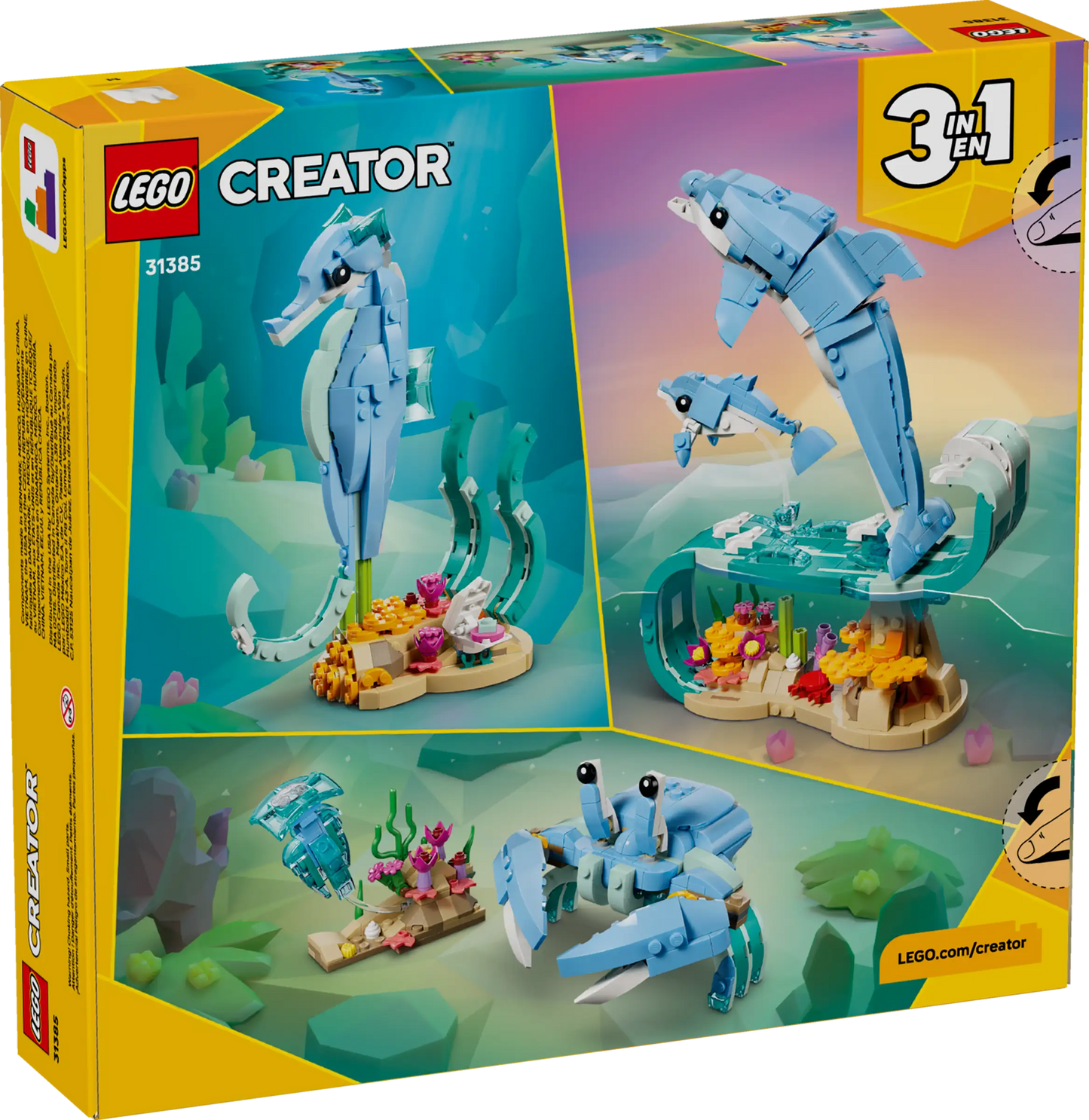 Creator: Sea Animals - Beautiful Dolphins Building Set