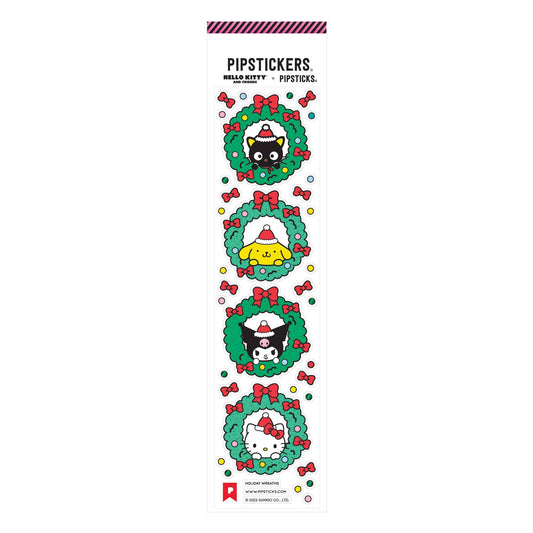 Hello Kitty And Friends Holiday Wreaths Stickers