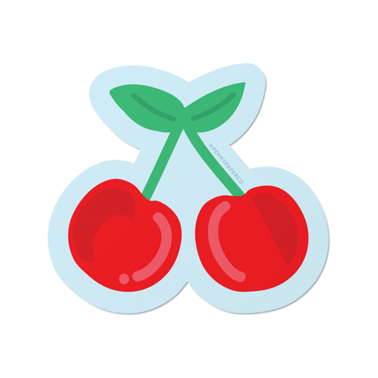 Cherries Vinyl Sticker