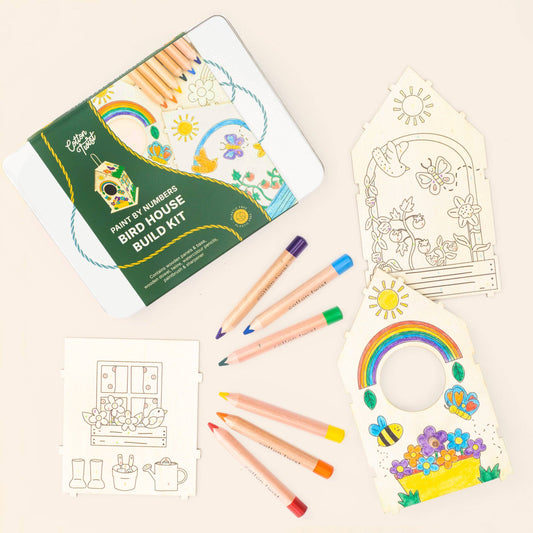 Paint By Numbers Bird House Build Kit