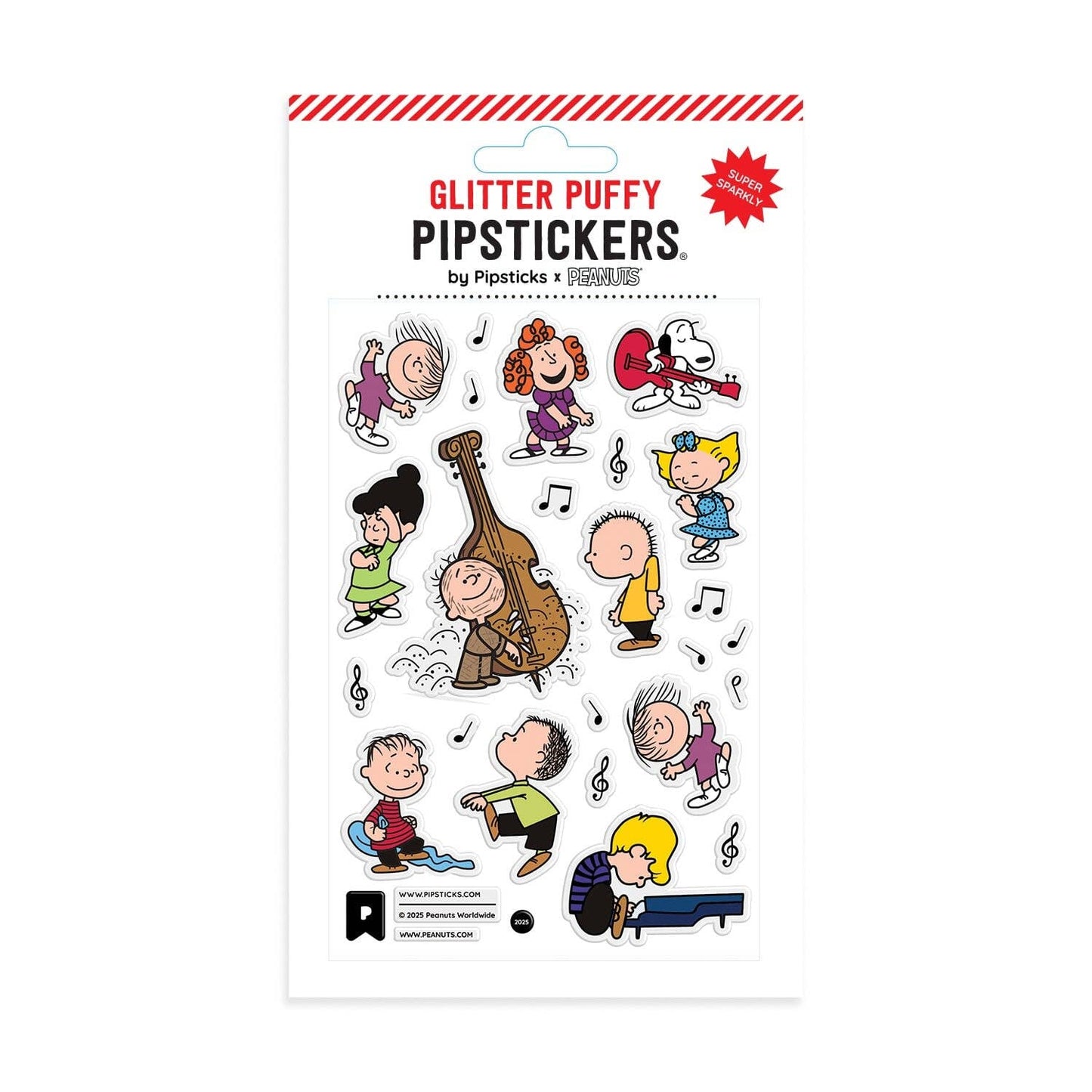 Peanuts Jam Sesh Puffy Stickers