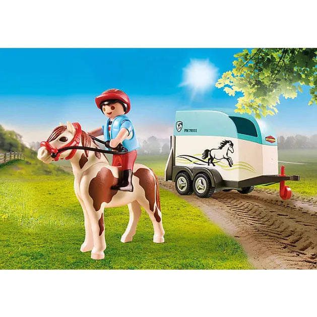 Country Car with Pony Trailer