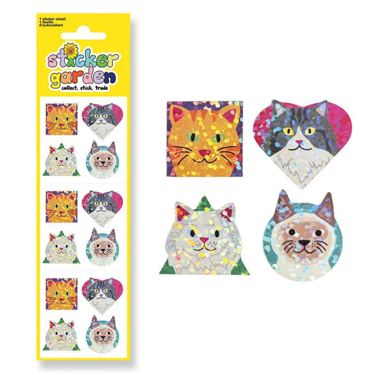 Sparkle Cats Learn Shapes Stickers