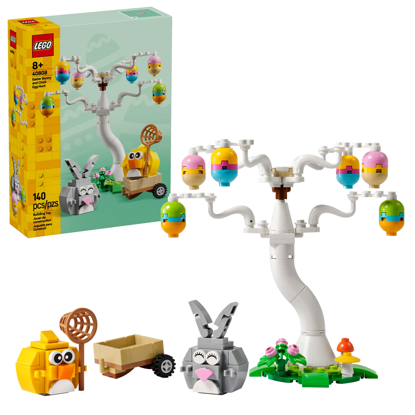 Easter Bunny & Chick Egg Hunt Building Set