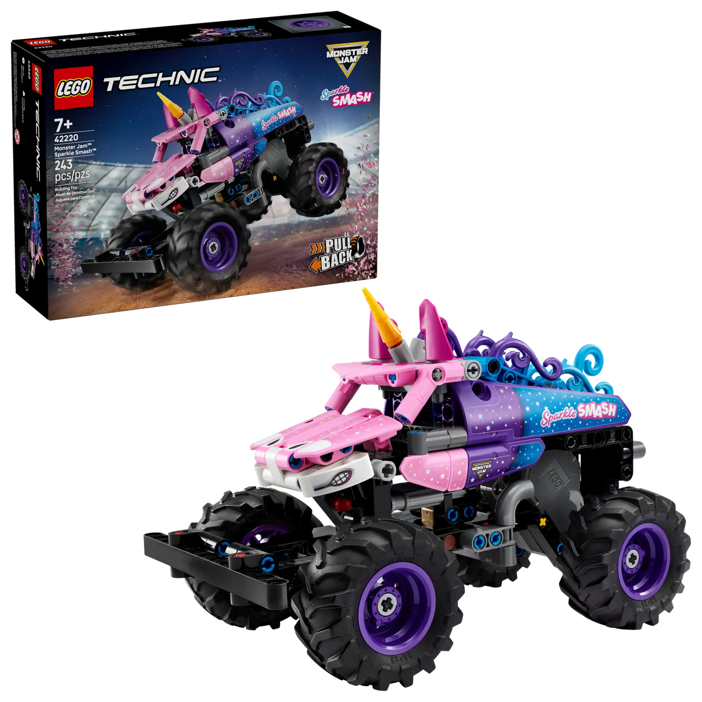 Technic: Monster Jam™ Sparkle Smash™ Pull-Back Building Set
