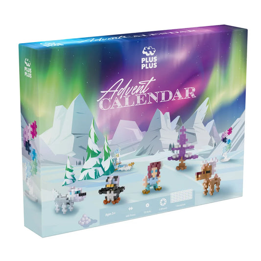 Plus Plus Advent Calendar - Santa's Northern Lights Adventure