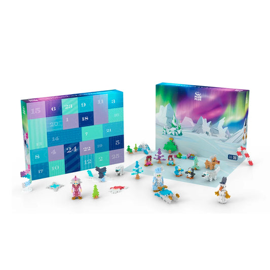 Plus Plus Advent Calendar - Santa's Northern Lights Adventure