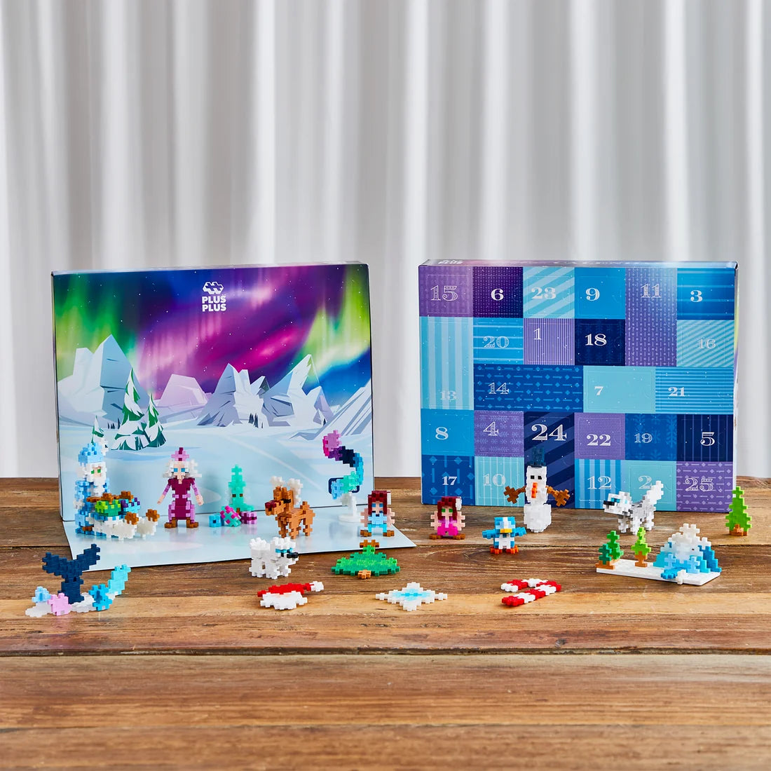 Plus Plus Advent Calendar - Santa's Northern Lights Adventure
