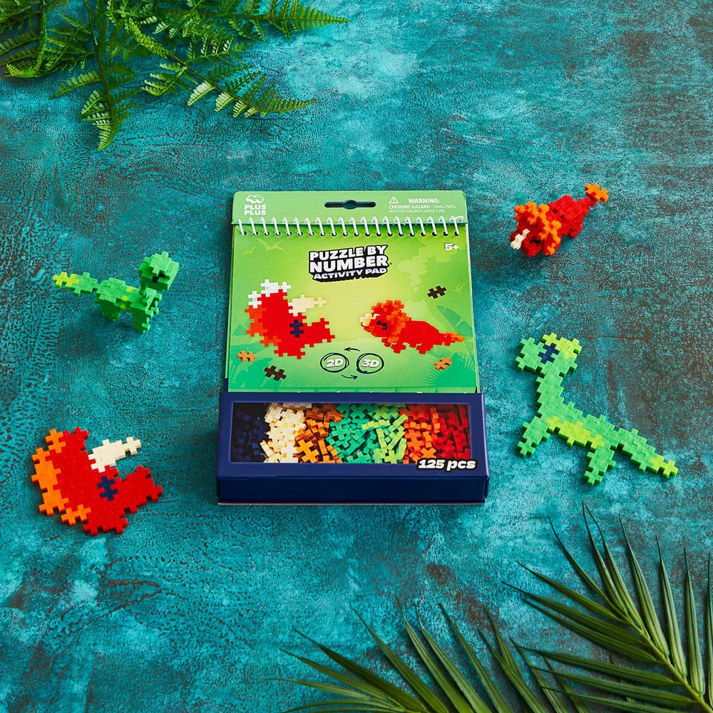 Plus Plus Puzzle by Number - Dinosaurs