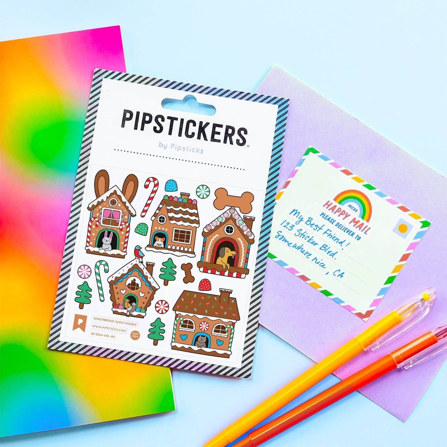 Gingerbread Guesthouses Stickers