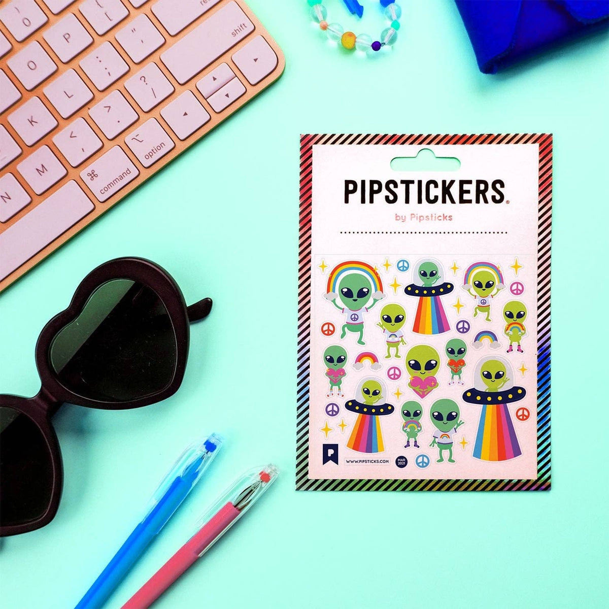 Little Green Men Stickers