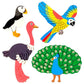 Glossy Bird Stickers