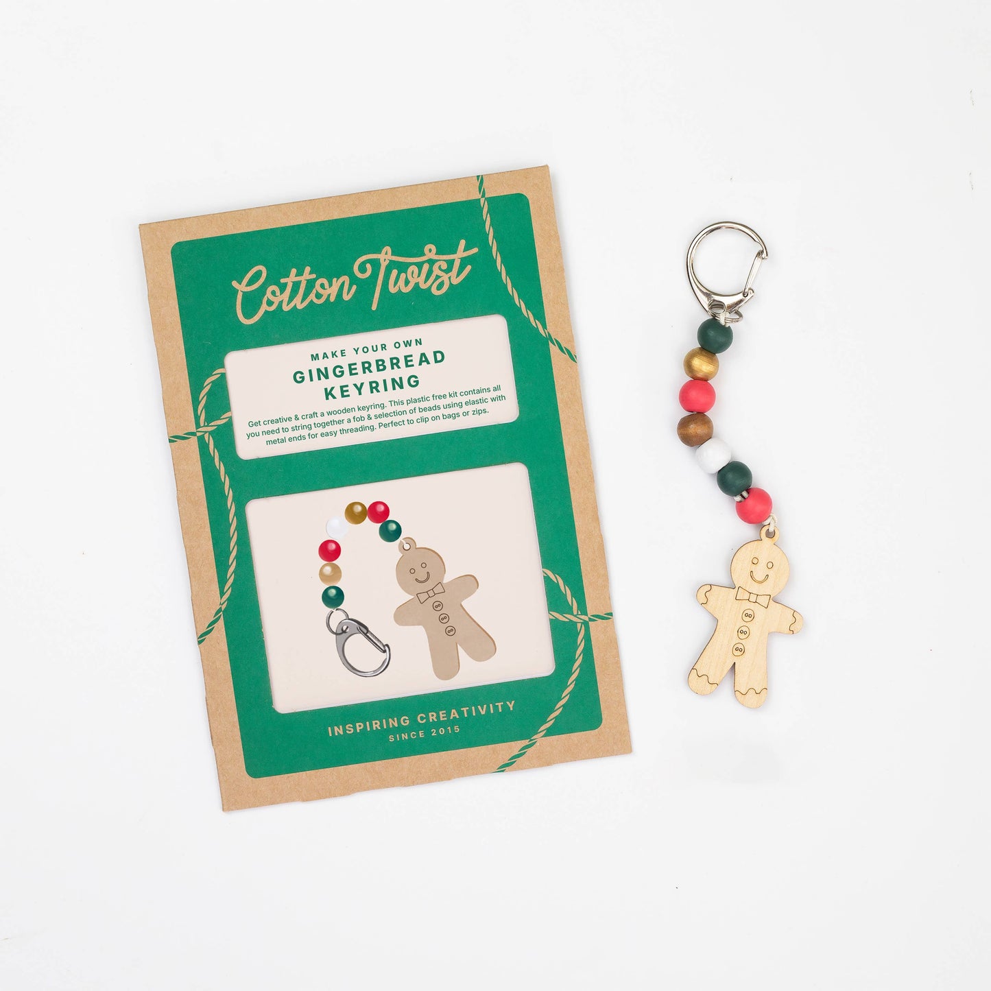 Make Your Own Gingerbread Character Keyring