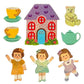 Glitter Dolls Sticker Sheet