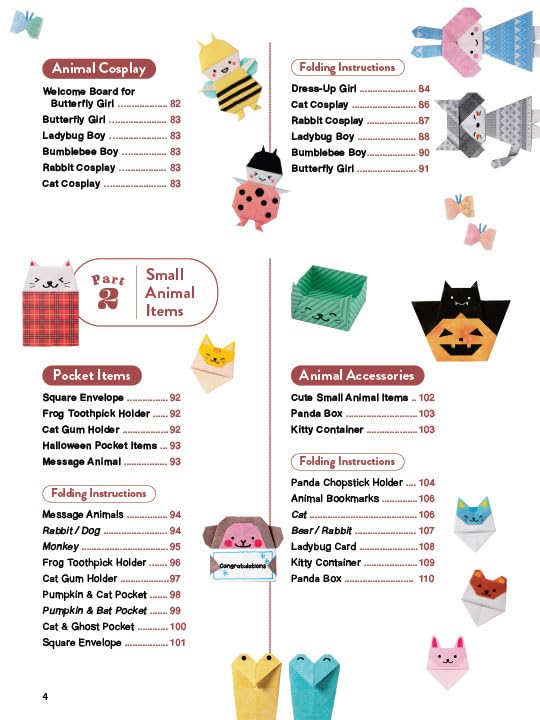 Kawaii Origami Animals