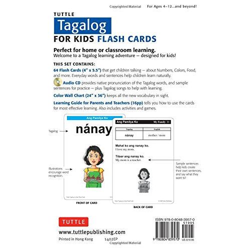 Tuttle Tagalog for Kids Flash Cards