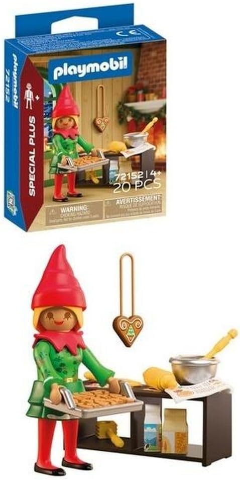 Christmas Elf with Cookies Figure