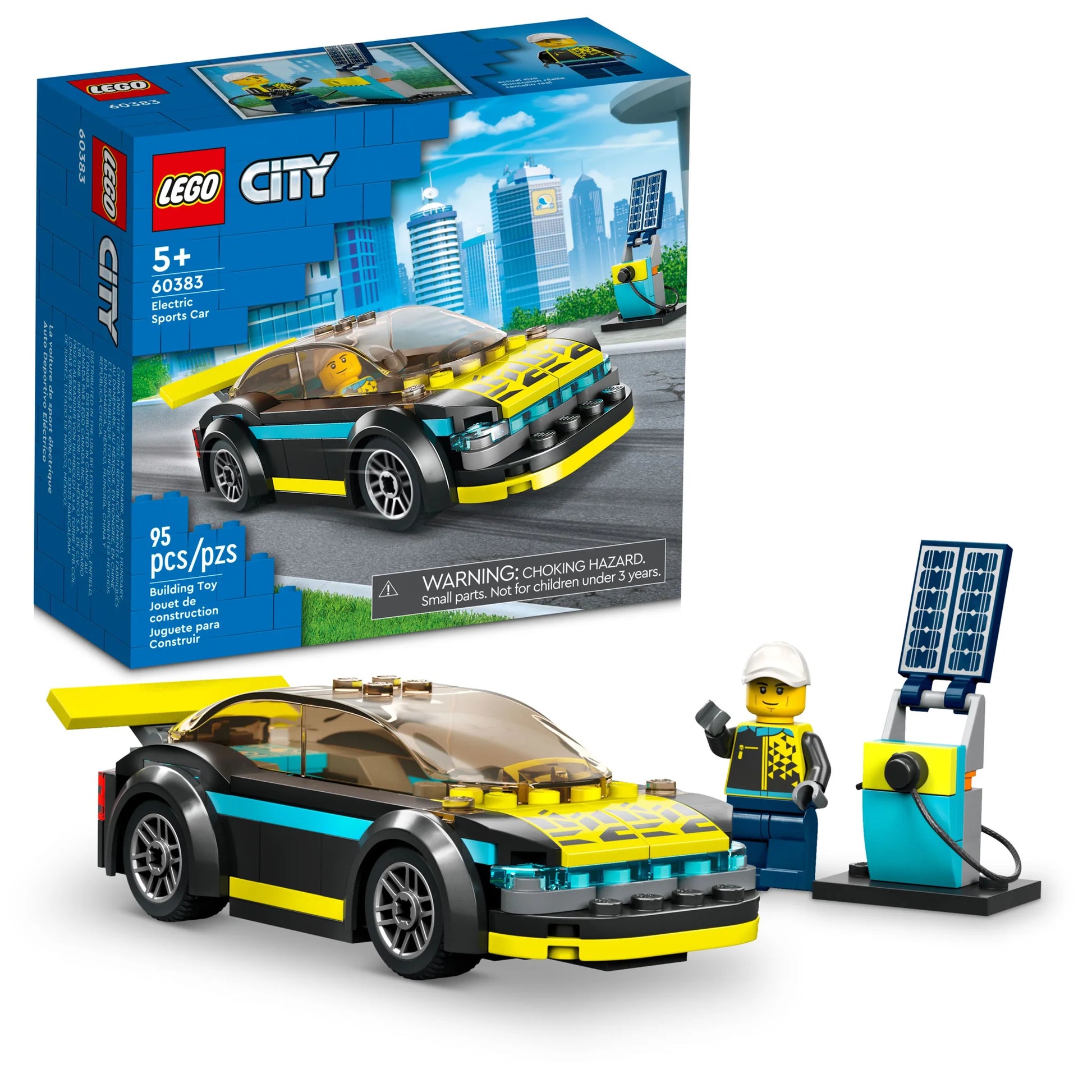 City Electric Sports Car Building Set Cherry Tree Lane Toys