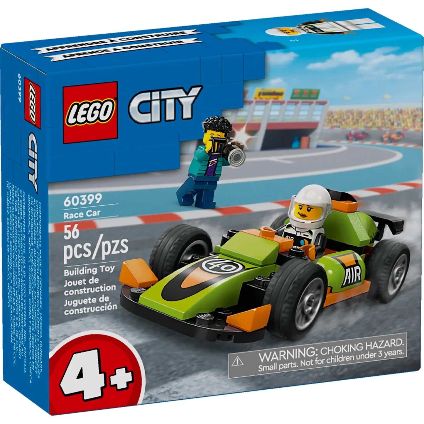 City: Green Race Car Building Set