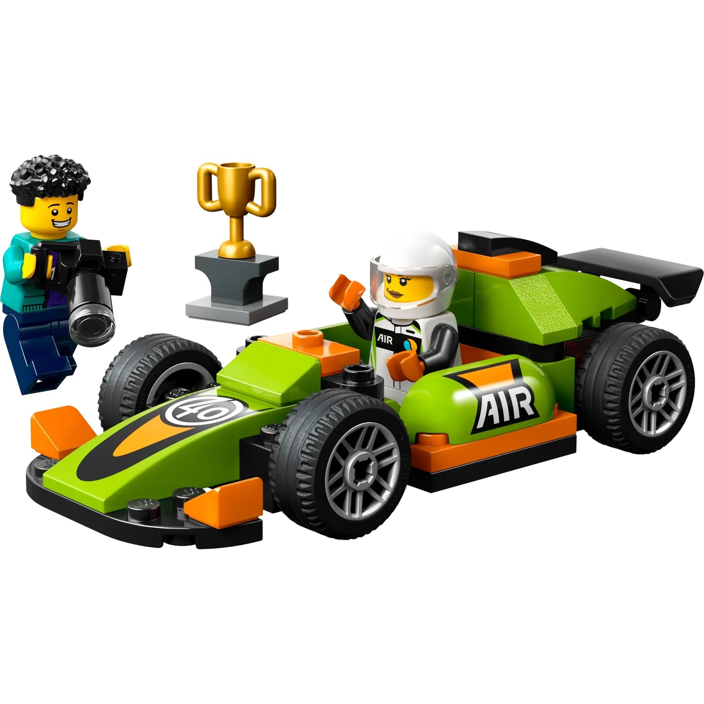 City: Green Race Car Building Set