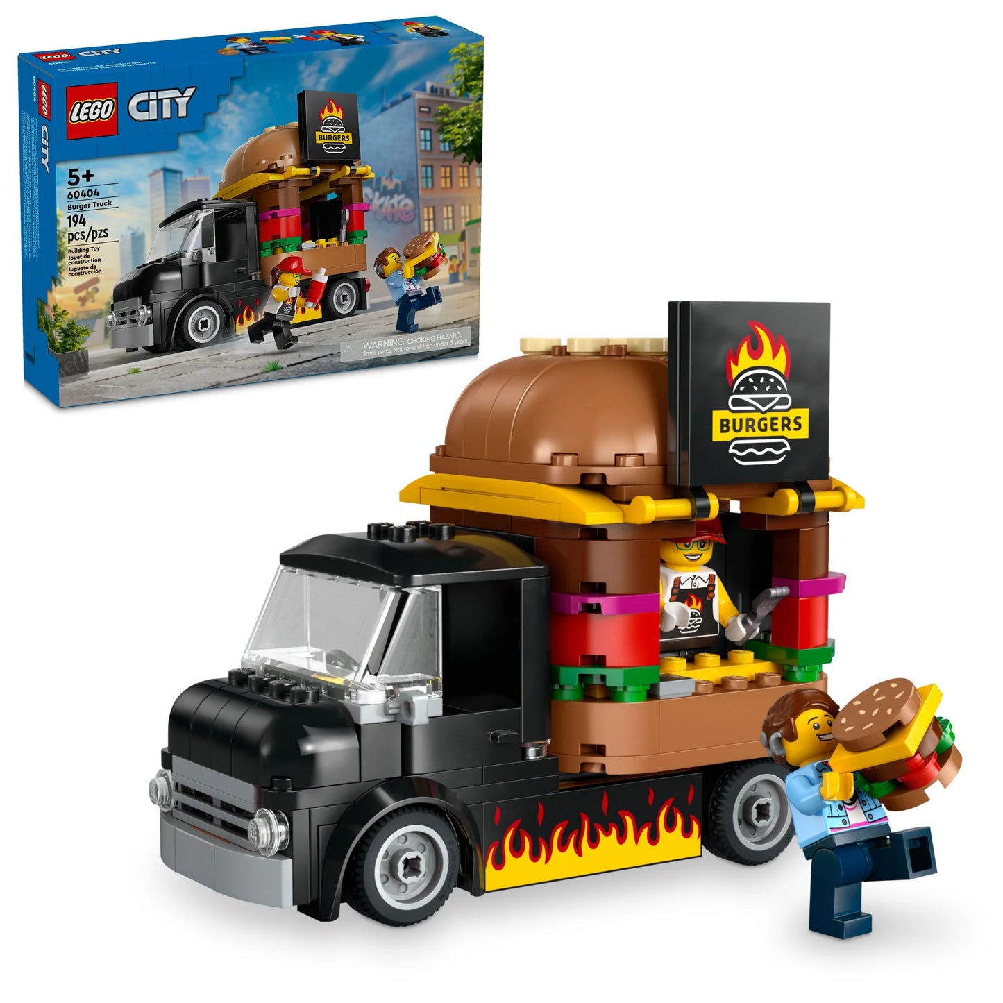 City: Burger Truck Building Set