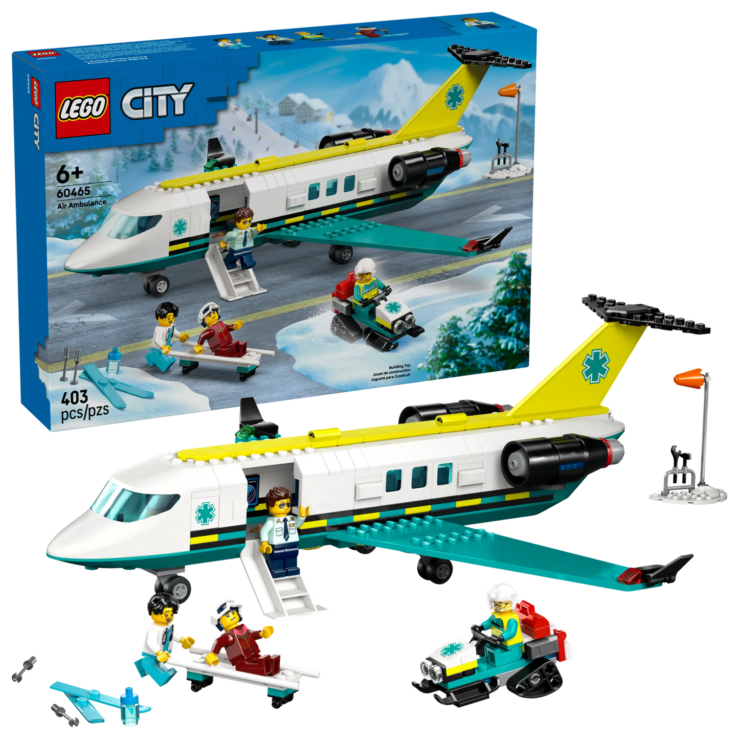 City: Emergency Air Ambulance Airplane Building Set