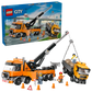 City: Heavy Duty Recovery Tow Truck with Crane Building Set