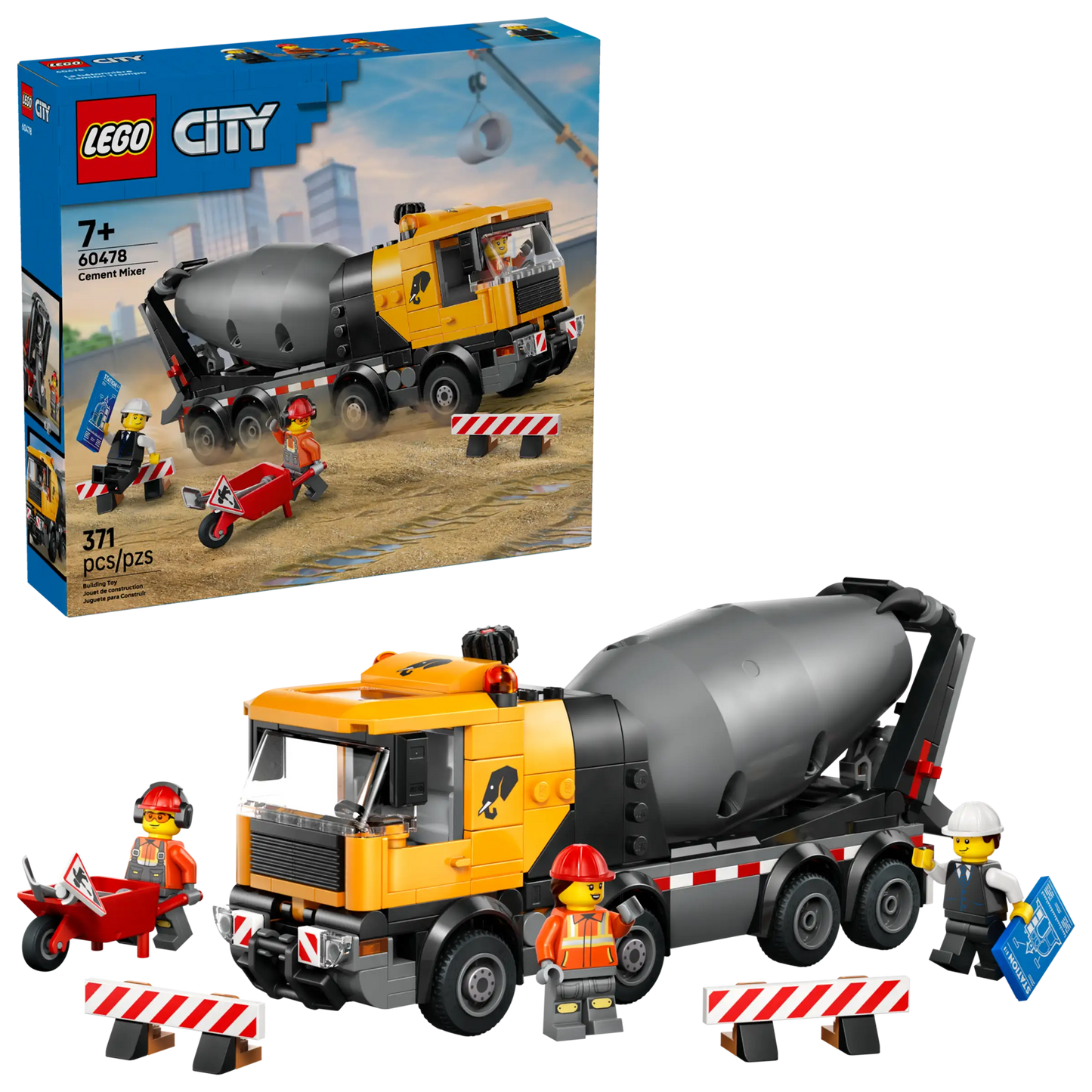 City: Cement Mixer Building Set