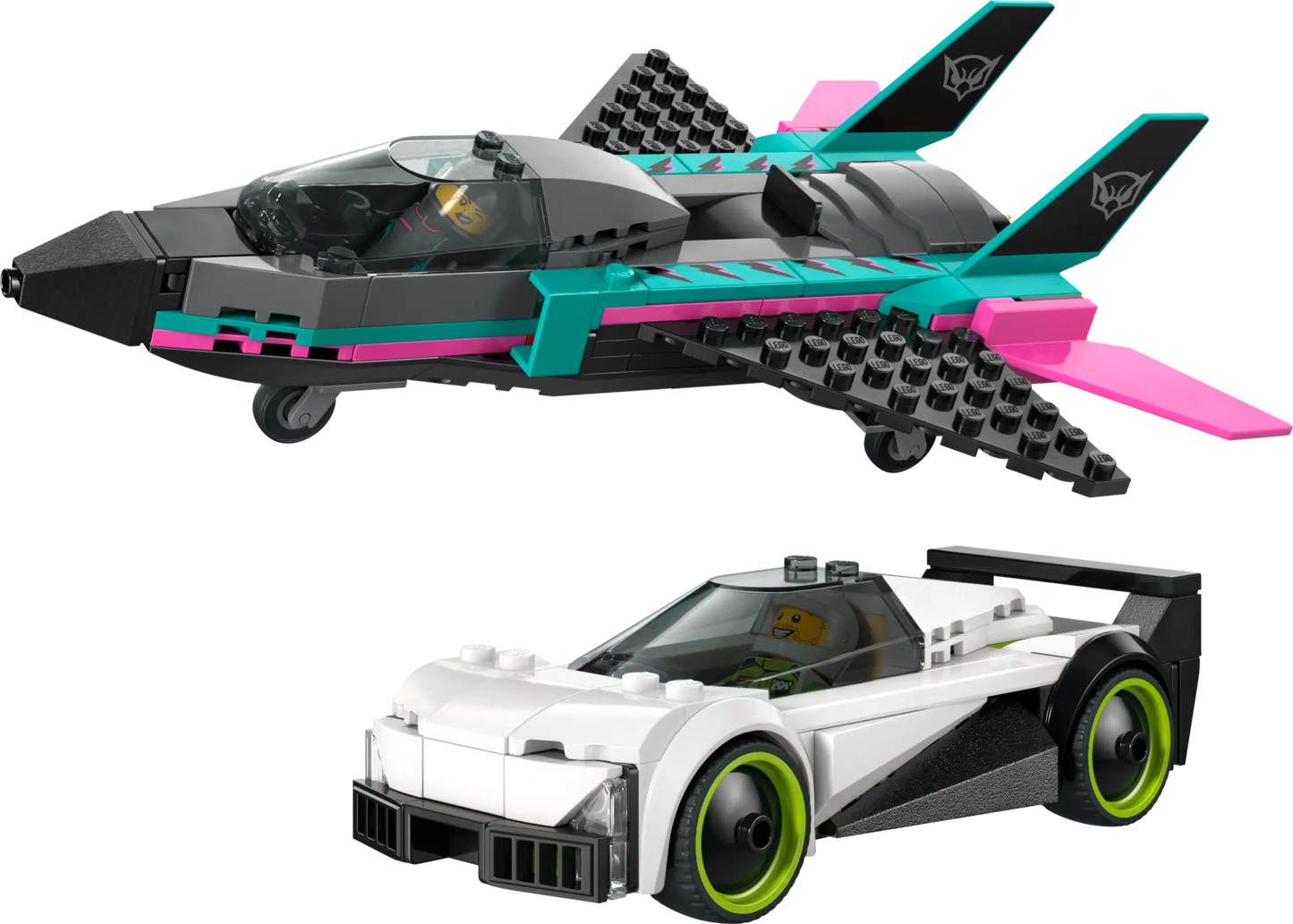 City: Jet vs. Car Building Set