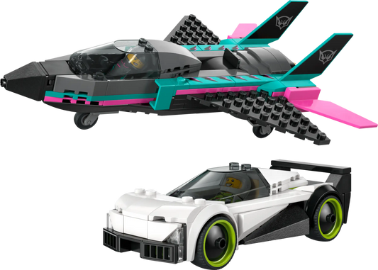 City: Jet vs. Car Building Set