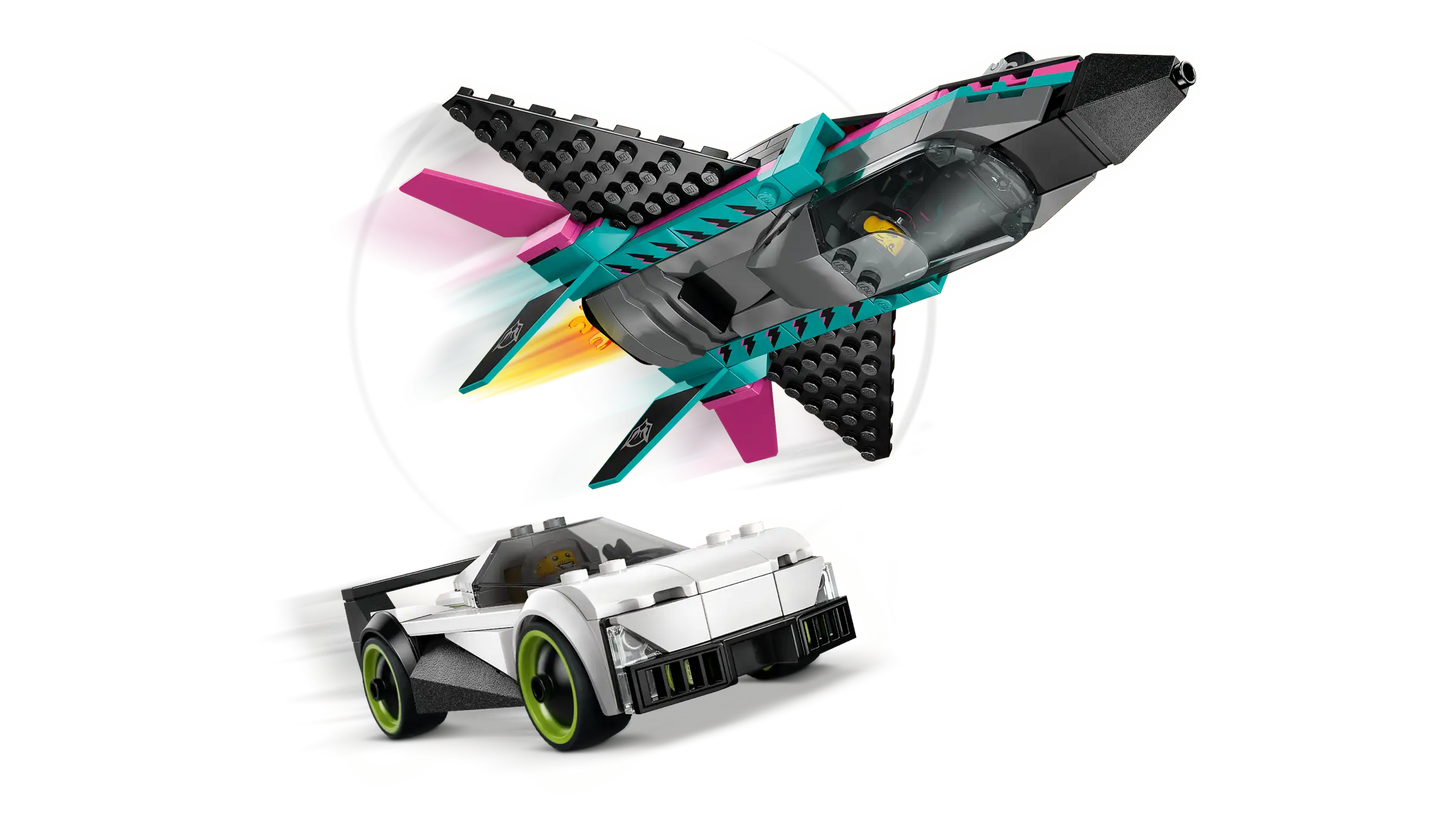 City: Jet vs. Car Building Set