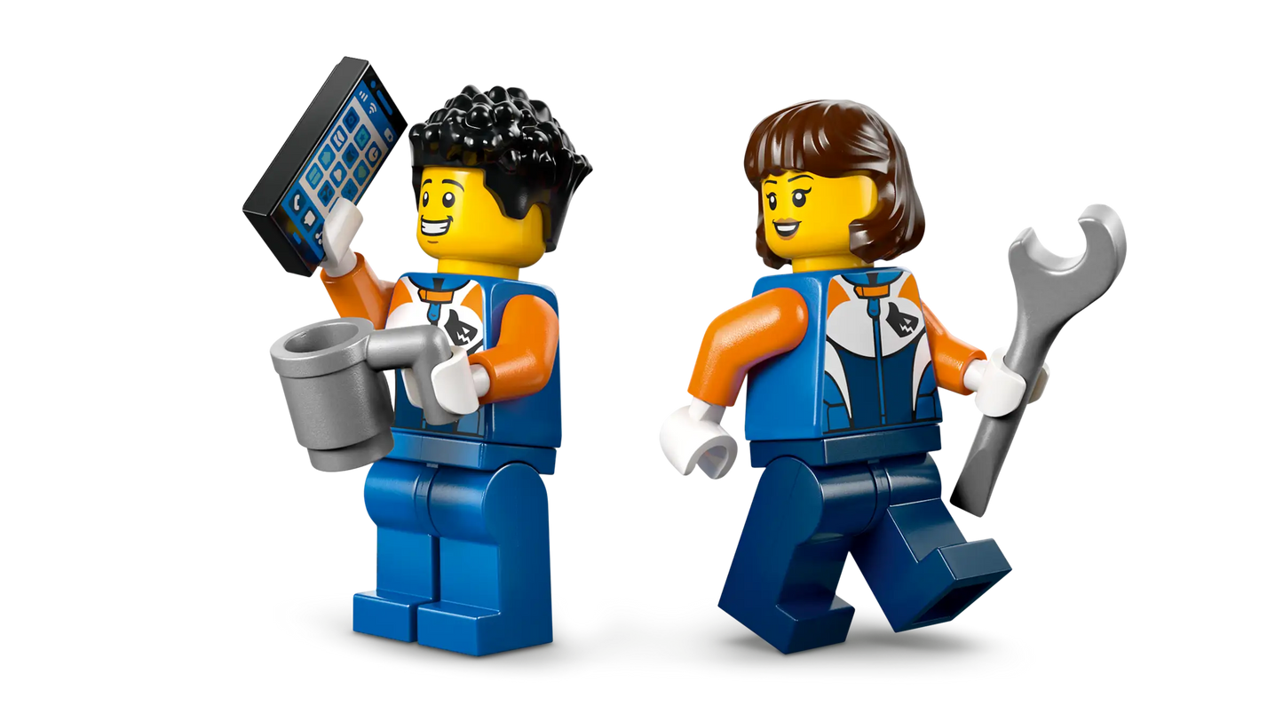 City: Motorcycle Transporter Building Set