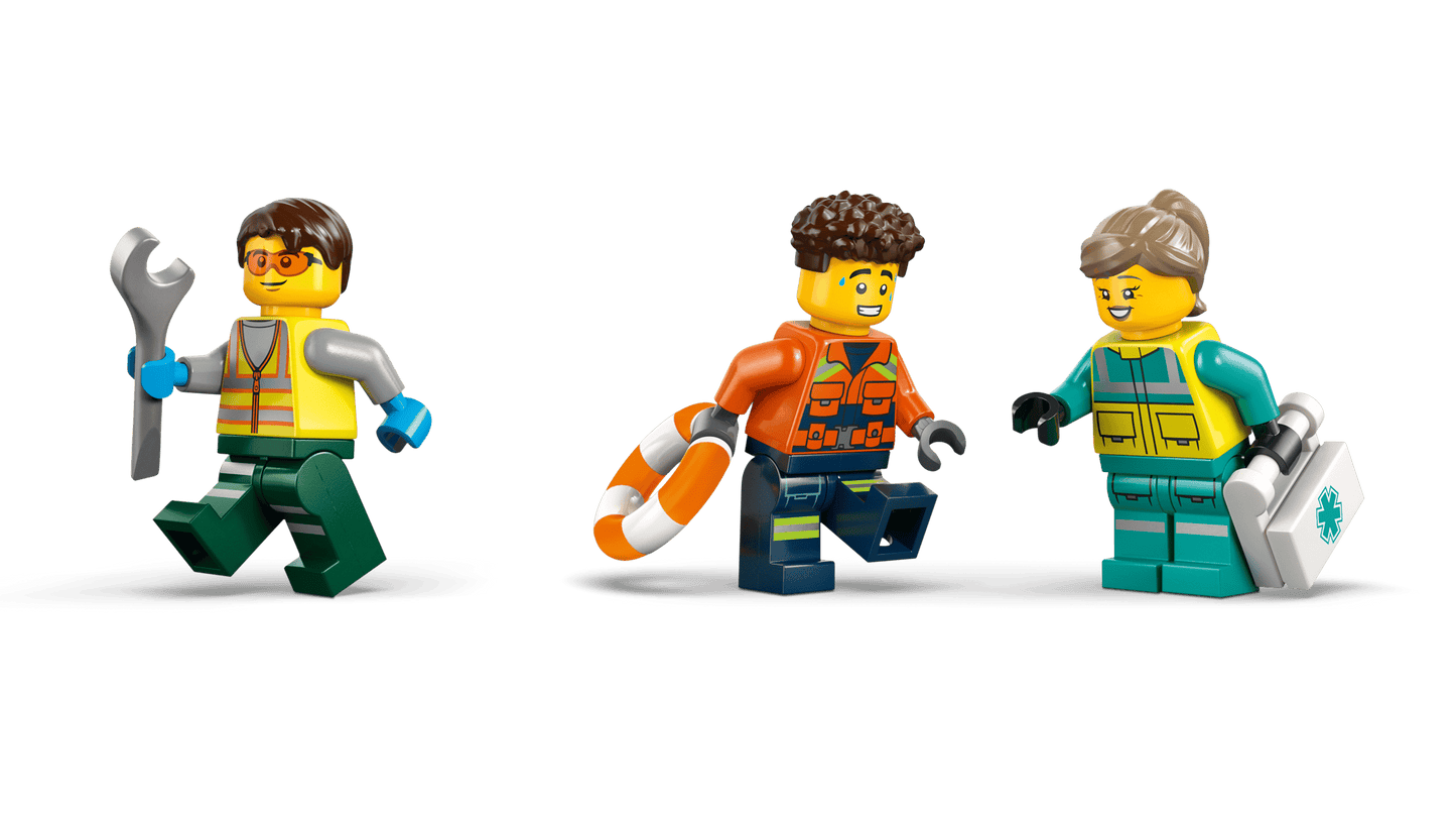 City: Airplane, Service Truck & Hovercraft Remix Building Set