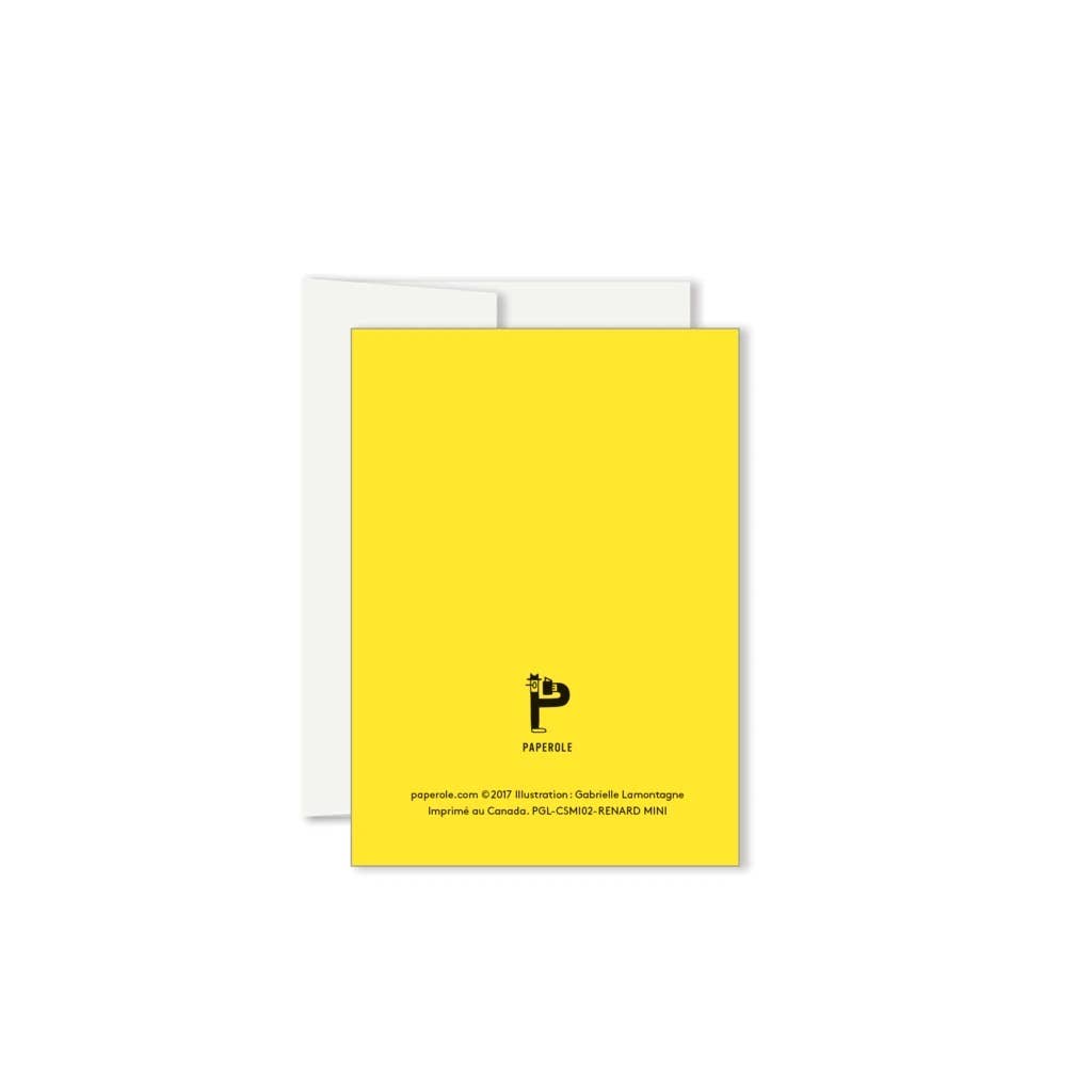 Fox Miniature Greeting Card