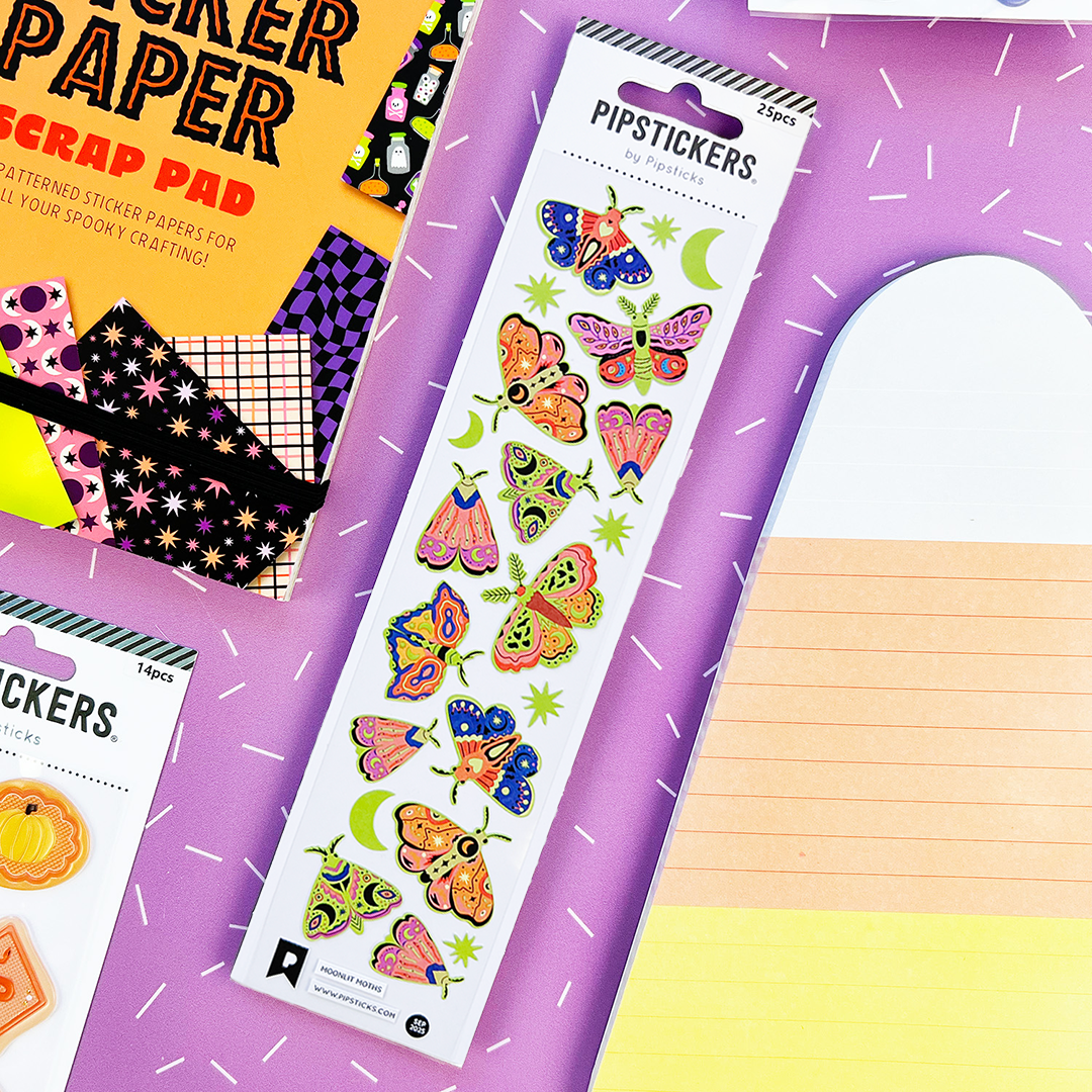 Moonlit Moths Stickers