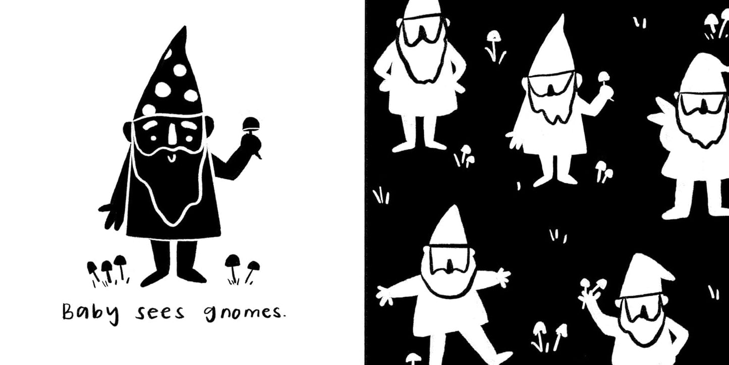 Baby Sees Fairy Tale Creatures - A High Contrast Board Book for Babies