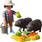 Country: Farmer with Potbellied Pig