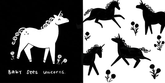Baby Sees Fairy Tale Creatures - A High Contrast Board Book for Babies