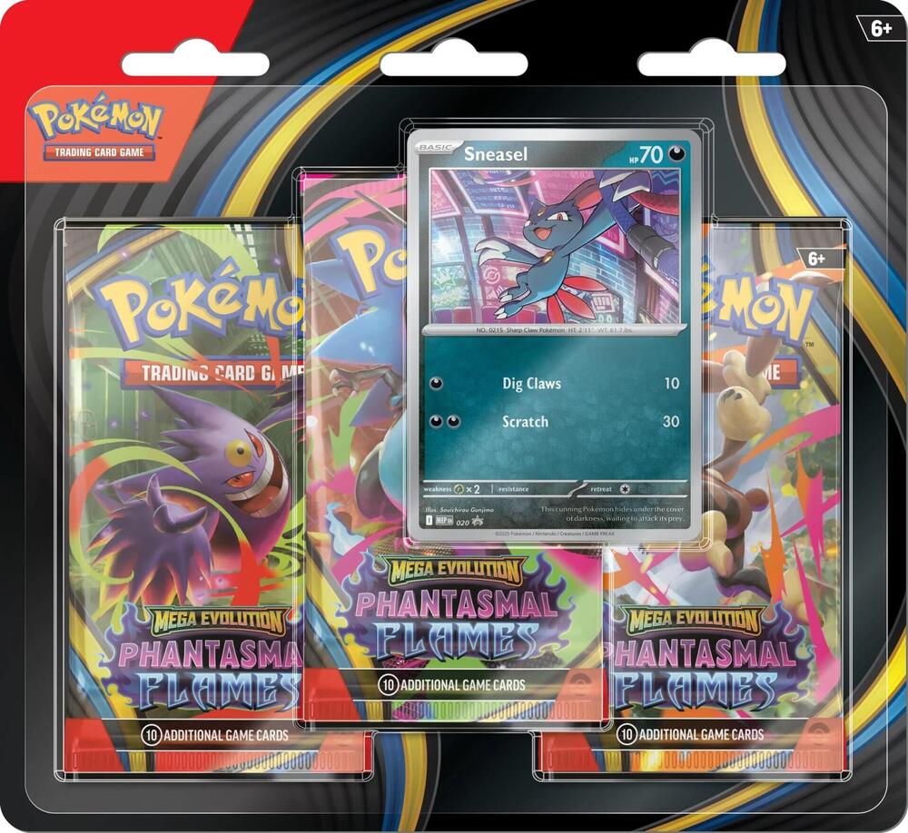 Pokémon Trading Card Game: Phantasmal Flames 3-Pack Booster