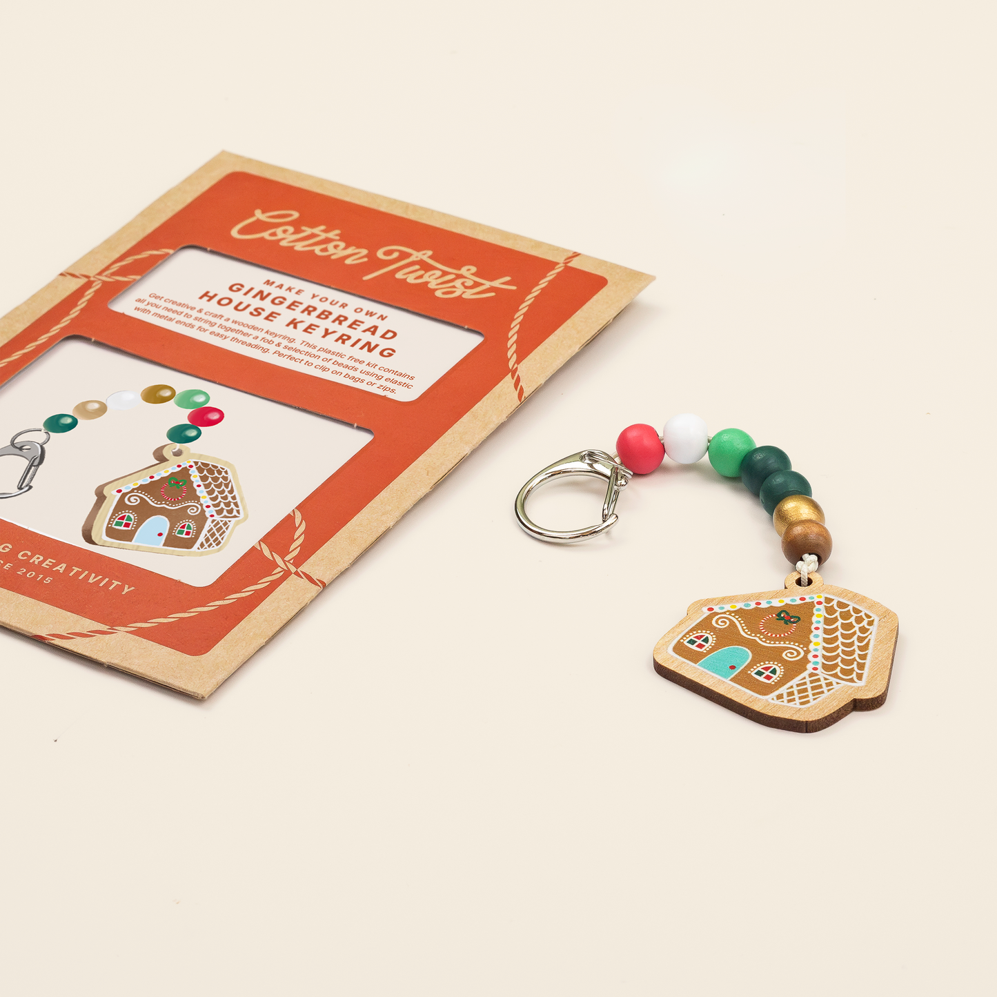 Make Your Own Gingerbread House Keyring