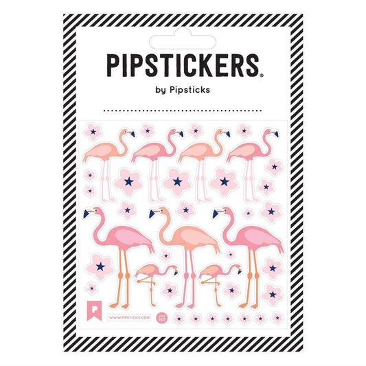 Fuzzy Flamingos Stickers