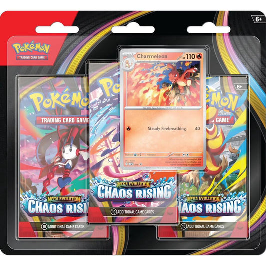 Pokémon TCG: Mega Evolution Chaos Rising 3-Pack Blister